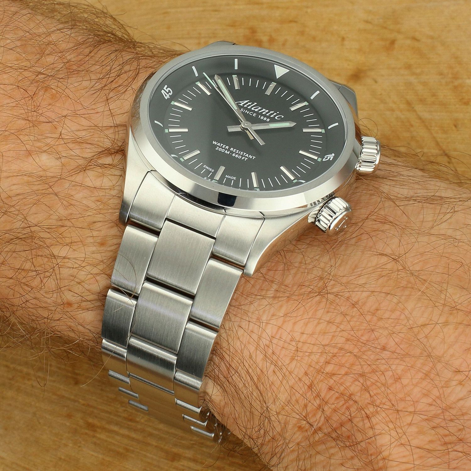 Zegarek Męski Atlantic Seacloud Diver 73375.41.61 – Czarna Tarcza, Stalowa Bransoleta.jpg