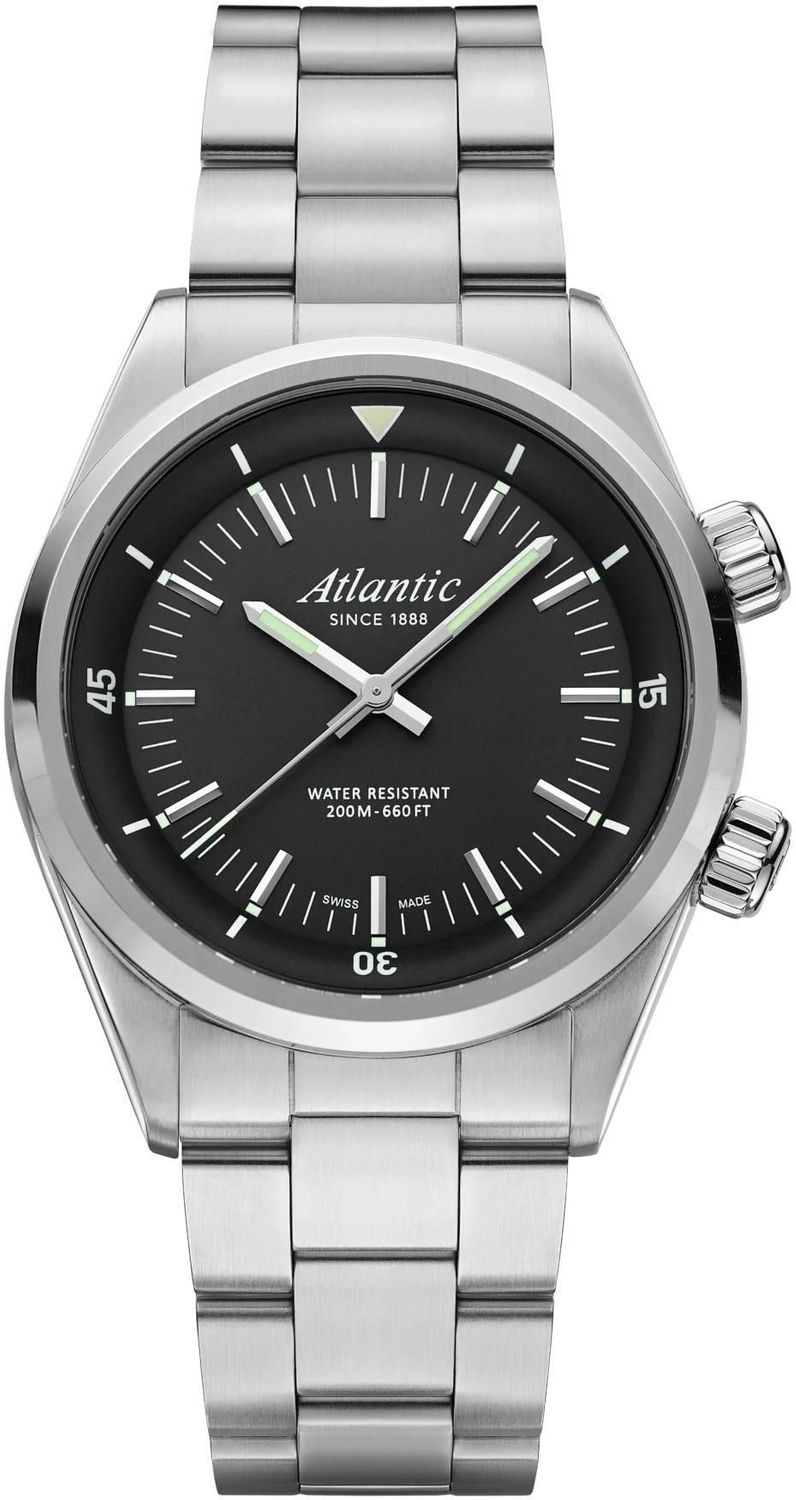 Zegarek Męski Atlantic Seacloud Diver 73375.41.61 – Czarna Tarcza, Stalowa Bransoleta.jpg