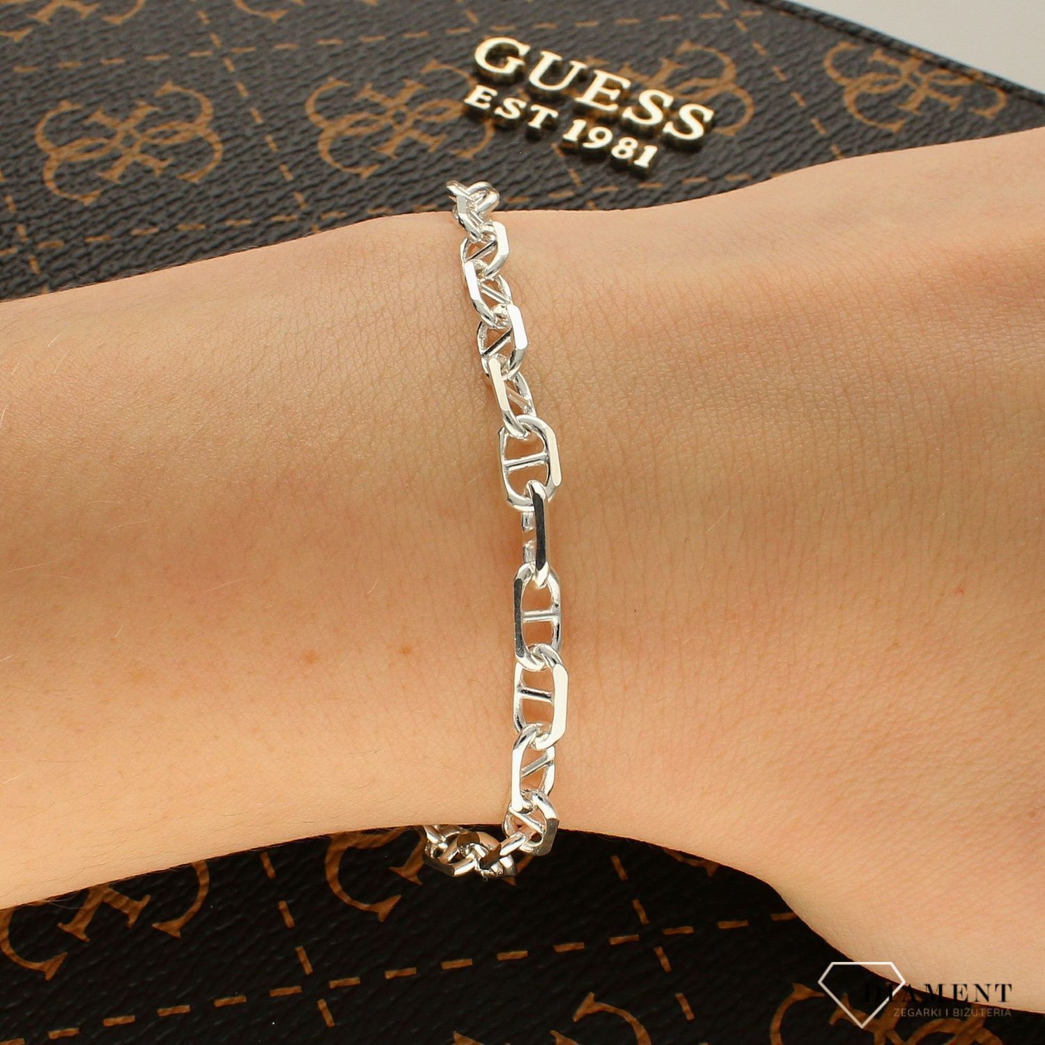 Bransoleta Srebrna Gucci Poprzeczne 925 758970.jpg