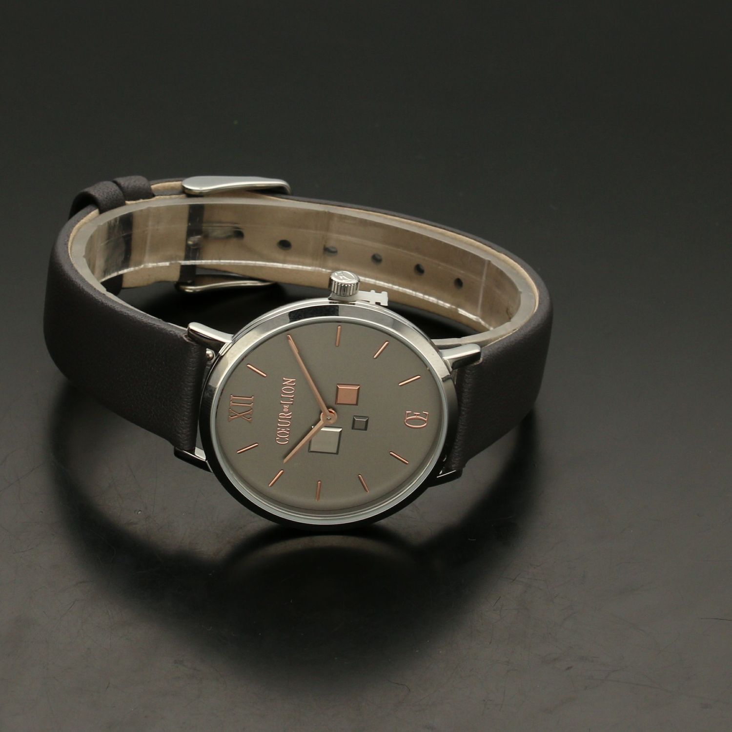 Zegarek damski na pasku Coeur de Lion 'Szary look' 7600701724 (1).jpg