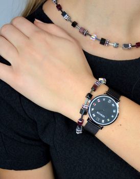 Zegarek damski Swarovski na bransolecie Coeur de Lion 'Kolorowe kamienie'  7610701313, ponadczasowe piękne zegarki to idealny pomysł na prezent dla kobiety oraz jako dodatek do wielu stylizacji (5).JPG