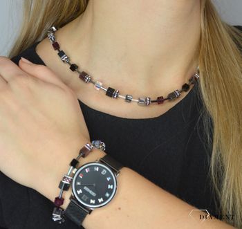 Zegarek damski Swarovski na bransolecie Coeur de Lion 'Kolorowe kamienie'  7610701313, ponadczasowe piękne zegarki to idealny pomysł na prezent dla kobiety oraz jako dodatek do wielu stylizacji (6).JPG