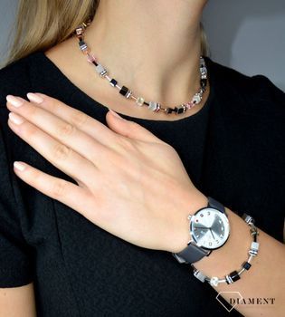Zegarek damski Swarovski na bransolecie Coeur de Lion 'Barwna miłość' 7610711224, ponadczasowe piękne zegarki to idealny pomysł na prezent dla kobiety oraz jako dodatek do wielu stylizacji (1).JPG