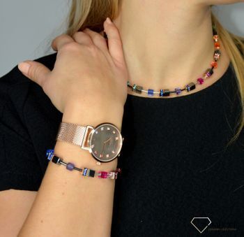 Zegarek damski Swarovski na bransolecie Coeur de Lion 'Kolor na szarości' 7611701636, ponadczasowe piękne zegarki to idealny pomysł na prezent dla kobiety oraz jako dodatek do wielu stylizacji (12).JPG