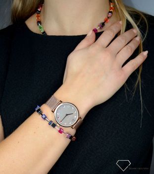 Zegarek damski Swarovski na bransolecie Coeur de Lion 'Kolor na szarości' 7611701636, ponadczasowe piękne zegarki to idealny pomysł na prezent dla kobiety oraz jako dodatek do wielu stylizacji (17).JPG
