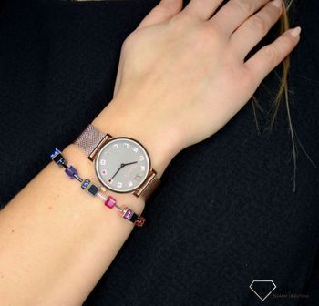 Zegarek damski Swarovski na bransolecie Coeur de Lion 'Kolor na szarości' 7611701636, ponadczasowe piękne zegarki to idealny pomysł na prezent dla kobiety oraz jako dodatek do wielu stylizacji (19).JPG