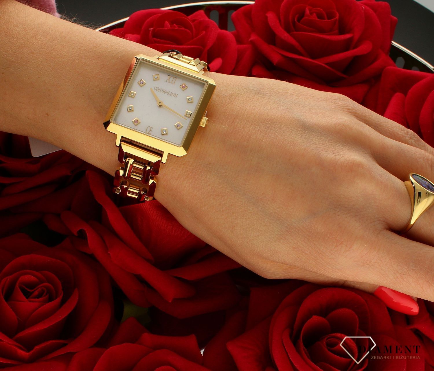 Zegarek damski Coeur de Lion na złotej bransolecie 'Złote Momenty' 7632741643dfd.jpg