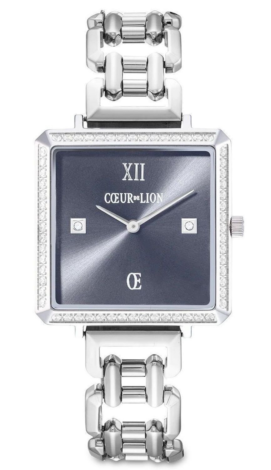 Zegarek damski Coeur de Lion na srebrnej bransolecie 767074-1724. Zegarek damski biżuteryjny. Modny zegarek damski na prezent. Zegarek damski z cyrkoniami. Zegarek dla kobiety Coeur de Lion..jpg