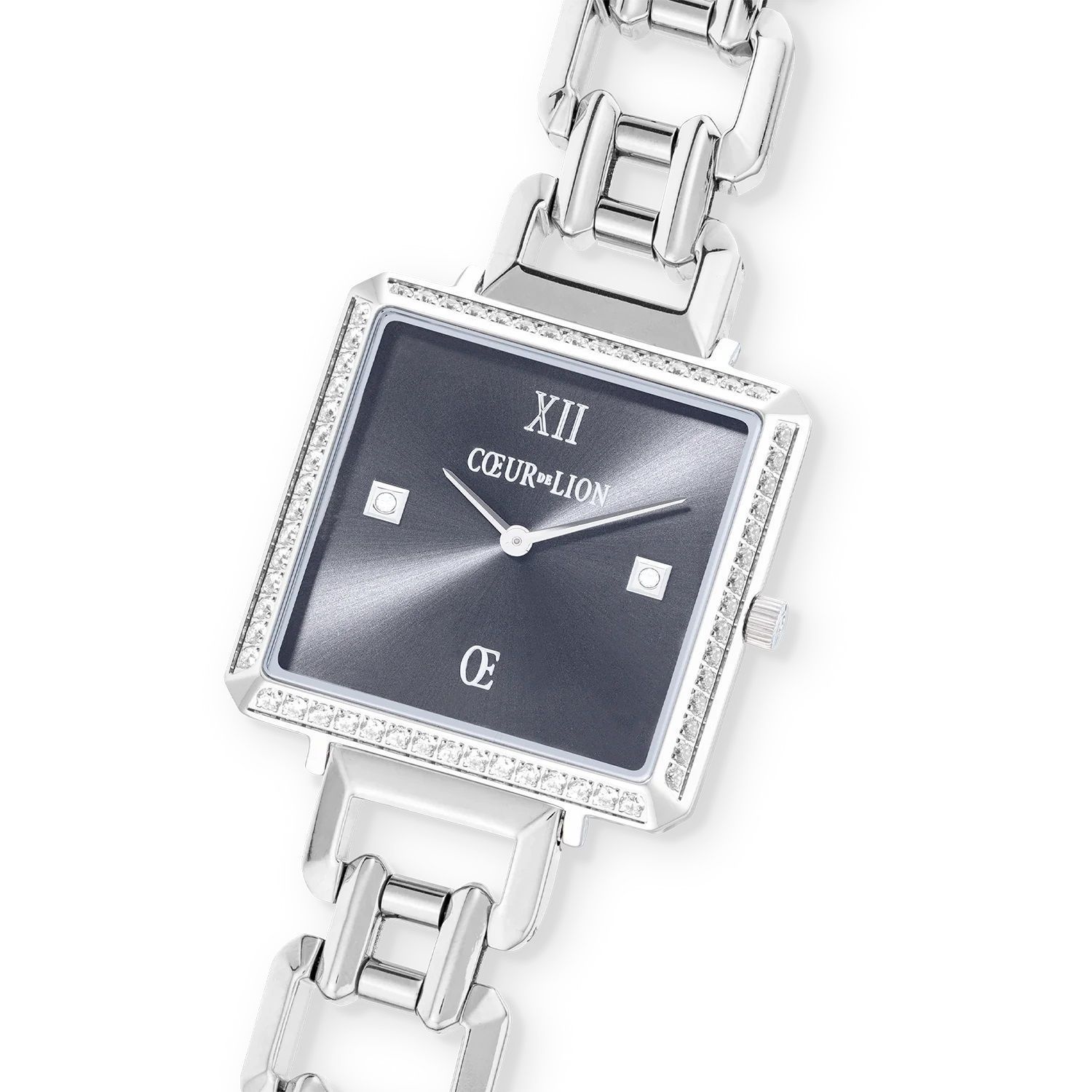Zegarek damski Coeur de Lion na srebrnej bransolecie 767074-1724. Zegarek damski biżuteryjny. Modny zegarek damski na prezent. Zegarek damski z cyrkoniami. Zegarek dla kobiety Coeur de Lion..jpg