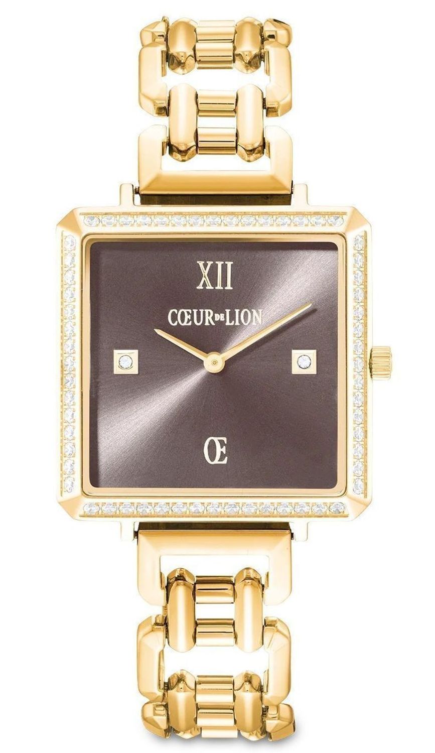 Zegarek damski Coeur de Lion na złotej bransolecie 767274-1611 . Zegarek damski biżuteryjny. Modny zegarek damski na prezent. Zegarek damski z cyrkoniami. Zegarek dla kobiety Coeur de Lion..jpg