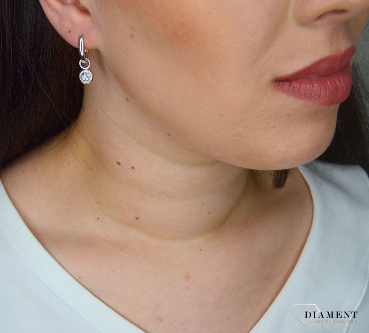 Srebrne kolczyki TI SENTO MILANO Owal 7759SI. Srebrne kolczyki w kształcie owalu (2).webp