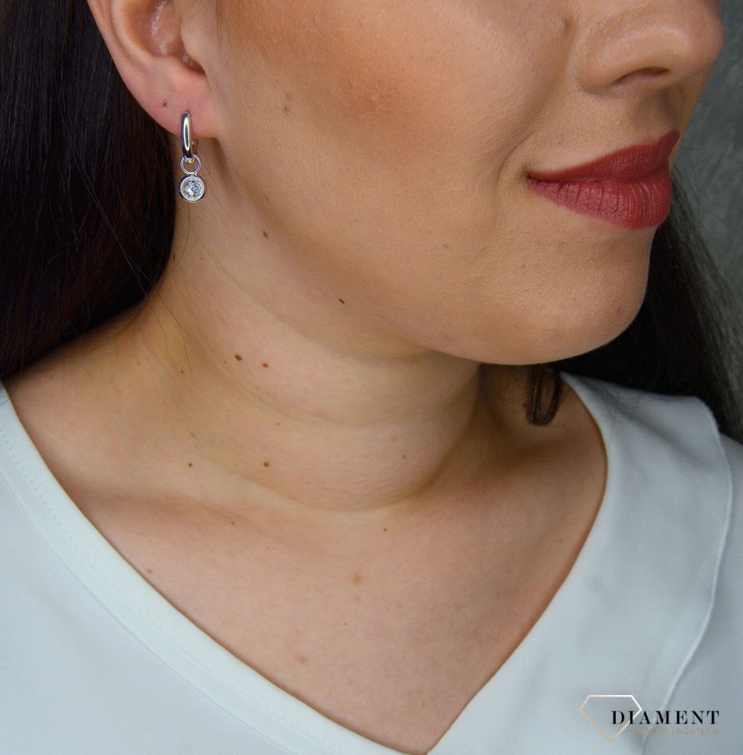 Srebrne kolczyki TI SENTO MILANO Owal 7759SI. Srebrne kolczyki w kształcie owalu (2).webp