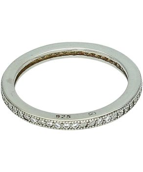 Srebrny pierścionek obrączka z cyrkoniami 925 – delikatny i kobiecy  Rozmiar 12 Ag 925..jpg