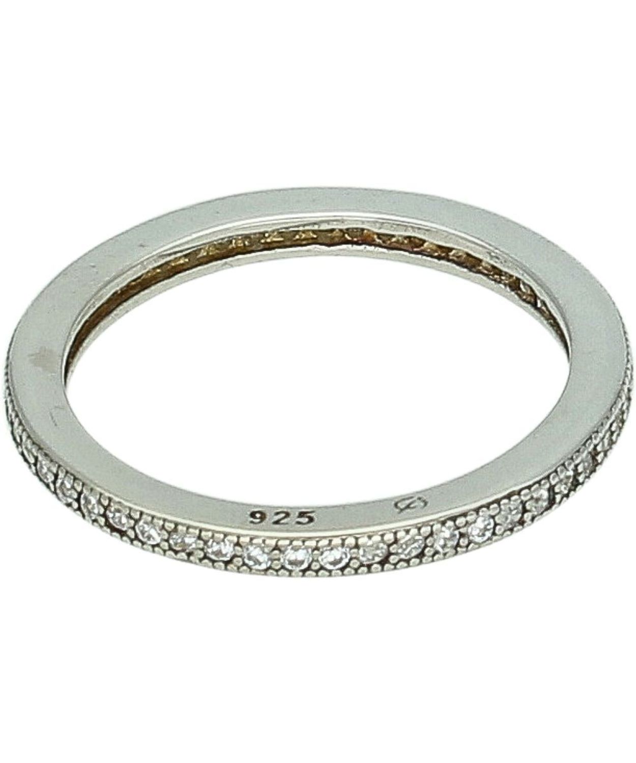 Srebrny pierścionek obrączka z cyrkoniami 925 – delikatny i kobiecy  Rozmiar 12 Ag 925..jpg