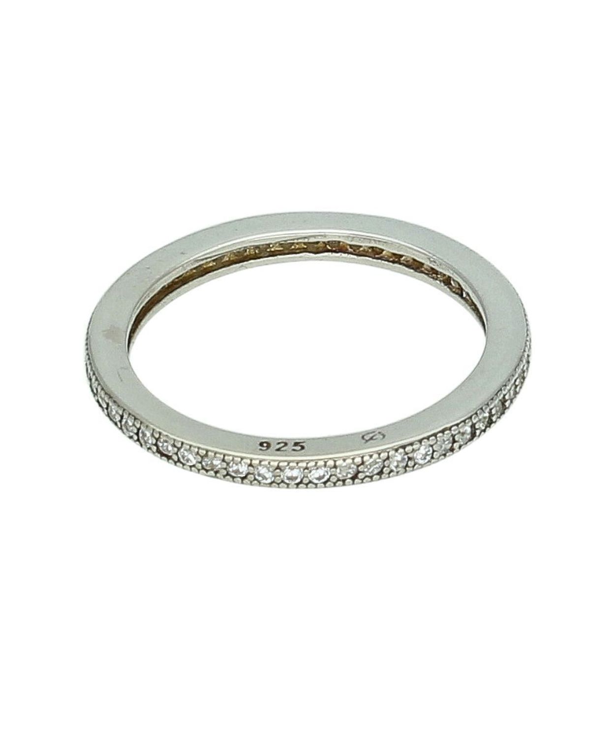 Srebrny pierścionek obrączka z cyrkoniami 925 – delikatny i kobiecy  Rozmiar 12 Ag 925..jpg