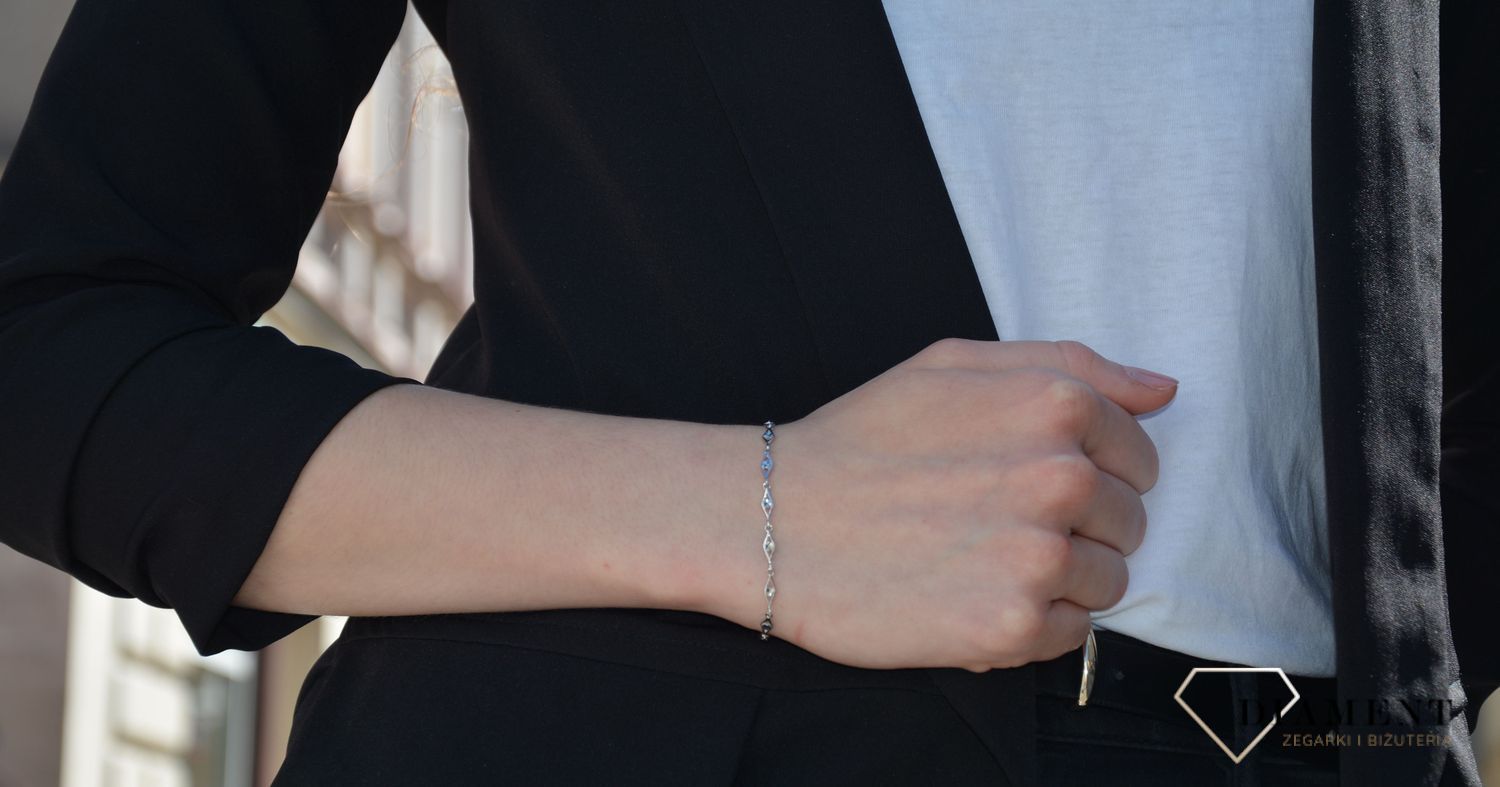 Bransoletka srebrna łezka ✓Biżuteria srebrna ✓Biżuteria srebrna w Sklepie z Biżuterią zegarki-diament.pl✓Piękna i Elegancka Bransoletka dla Kobiet✓Prawdziwe Srebro✓Darmowa wysyłka✓.jpg