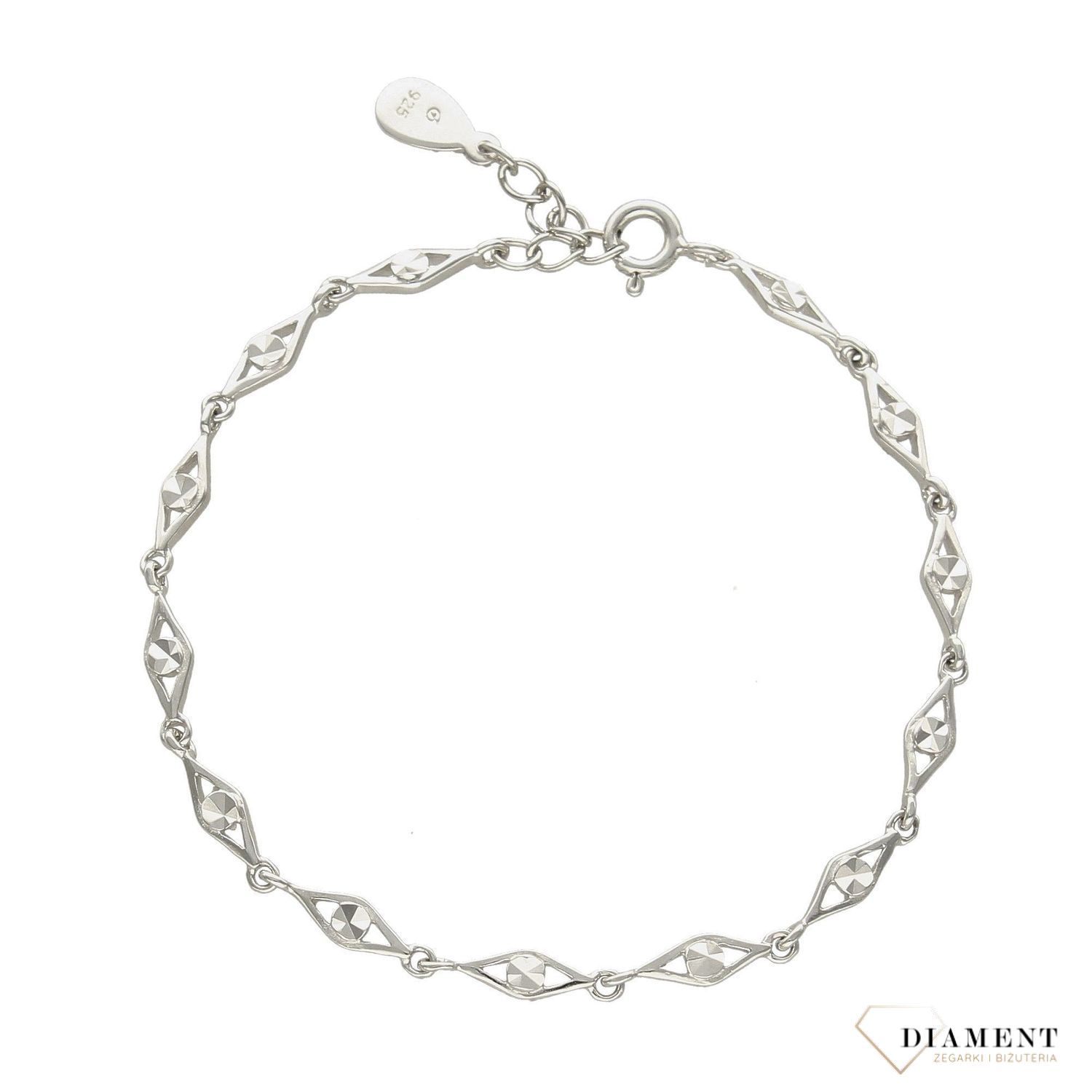 Bransoletka srebrna łezka ✓Biżuteria srebrna ✓Biżuteria srebrna w Sklepie z Biżuterią zegarki-diament.pl✓Piękna i Elegancka Bransoletka dla Kobiet✓Prawdziwe Srebro✓Darmowa wysyłka✓.jpg