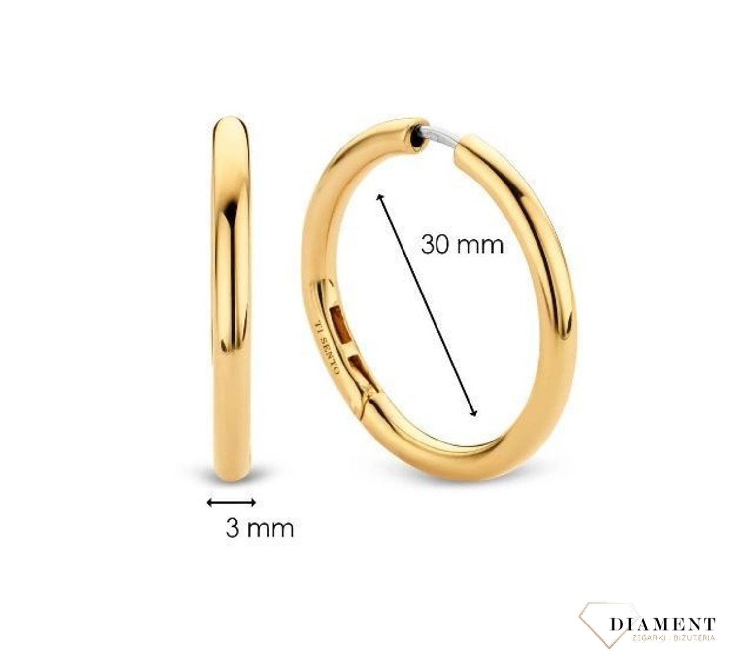 Srebrne kolczyki TI SENTO MILANO pozłacane koła 7782SY (1).jpg