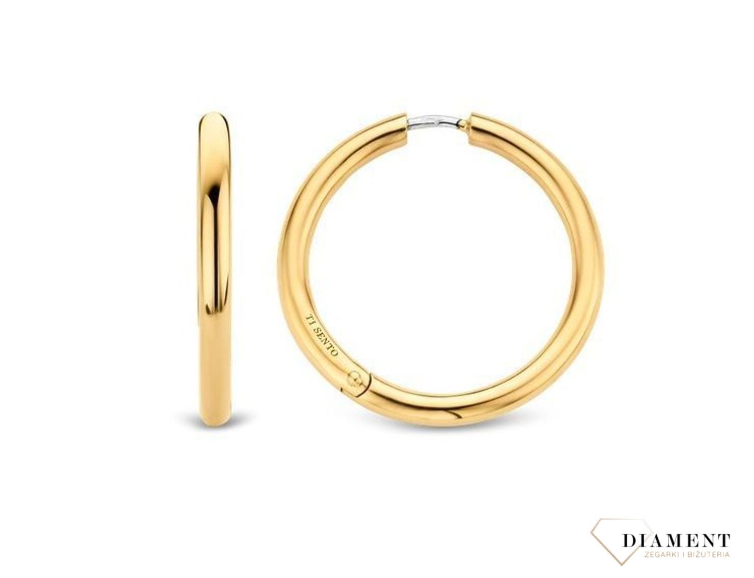 Srebrne kolczyki TI SENTO MILANO pozłacane koła 7782SY (1).jpg