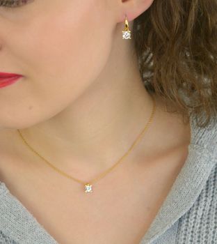 Kolczyki damskie TI SENTO 78009ZY – srebro 925 pozłacane, wiszące, zdobione dużą cyrkonią. Eleganckie i efektowne, idealne do codziennych stylizacji i na specjalne okazje, z wygodnym zapięciem typu bigiel angielski (1).JPG