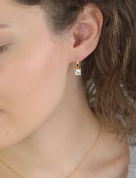 Kolczyki damskie TI SENTO 78009ZY – srebro 925 pozłacane, wiszące, zdobione dużą cyrkonią. Eleganckie i efektowne, idealne do codziennych stylizacji i na specjalne okazje, z wygodnym zapięciem typu bigiel angielski (2).JPG