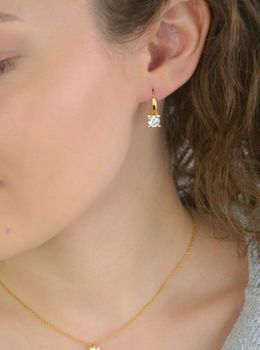 Kolczyki damskie TI SENTO 78009ZY – srebro 925 pozłacane, wiszące, zdobione dużą cyrkonią. Eleganckie i efektowne, idealne do codziennych stylizacji i na specjalne okazje, z wygodnym zapięciem typu bigiel angielski (4).JPG