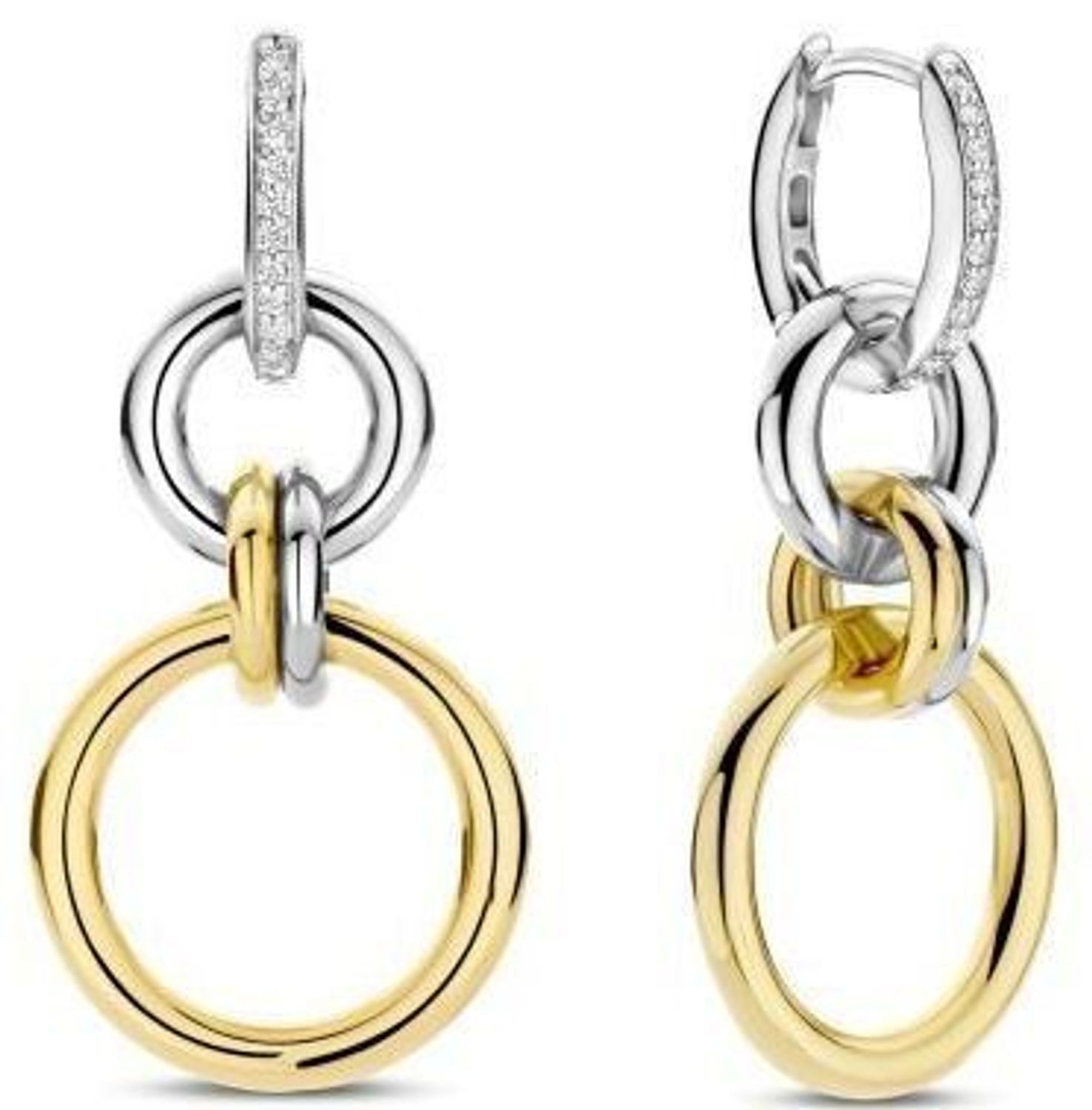 Kolczyki srebrne pozł. TI SENTO 78018ZY Kolczyki TI SENTO 78018ZY to odważne połączenie nowoczesnej elegancji z ponadczasową klasyką. Wykonane z wysokiej jakości srebra próby 925, 1.jpg