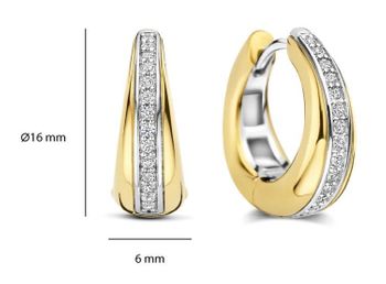 Warstwowe kolczyki cyrkoniowe srebro 925 pozłacane 18K Ti Sento– Circle & Cross-Over 16 mm (3).jpg