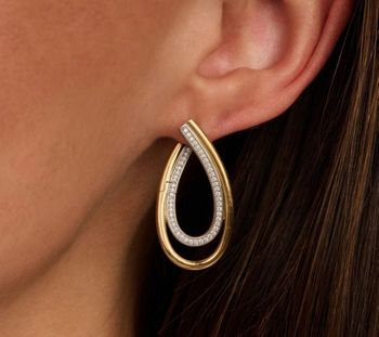 Srebrne kolczyki Ti  Sento 925 pozłacane 78051ZY – organiczna forma z cyrkoniami Luxury Stone (3).jpg