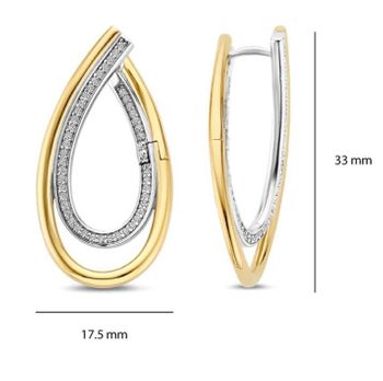 Srebrne kolczyki Ti  Sento 925 pozłacane 78051ZY – organiczna forma z cyrkoniami Luxury Stone (4).jpg