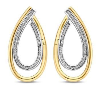 Srebrne kolczyki Ti  Sento 925 pozłacane 78051ZY – organiczna forma z cyrkoniami Luxury Stone (5).jpg