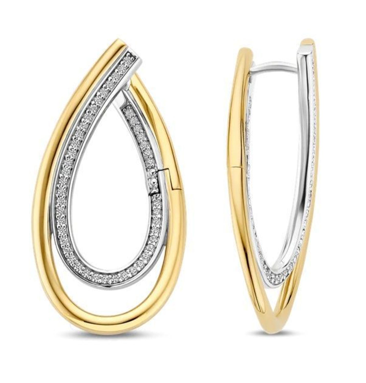 Srebrne kolczyki Ti  Sento 925 pozłacane 78051ZY – organiczna forma z cyrkoniami Luxury Stone (5).jpg