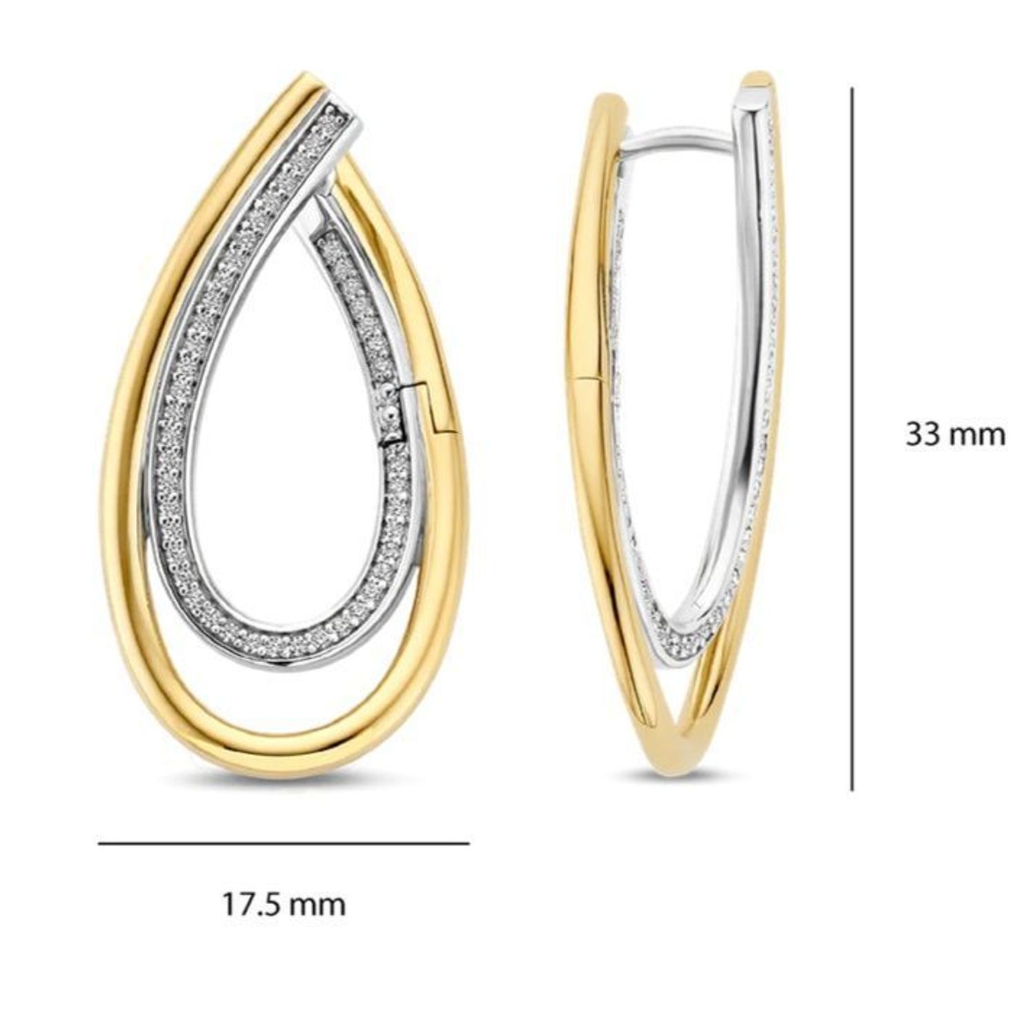 Srebrne kolczyki Ti  Sento 925 pozłacane 78051ZY – organiczna forma z cyrkoniami Luxury Stone (5).jpg