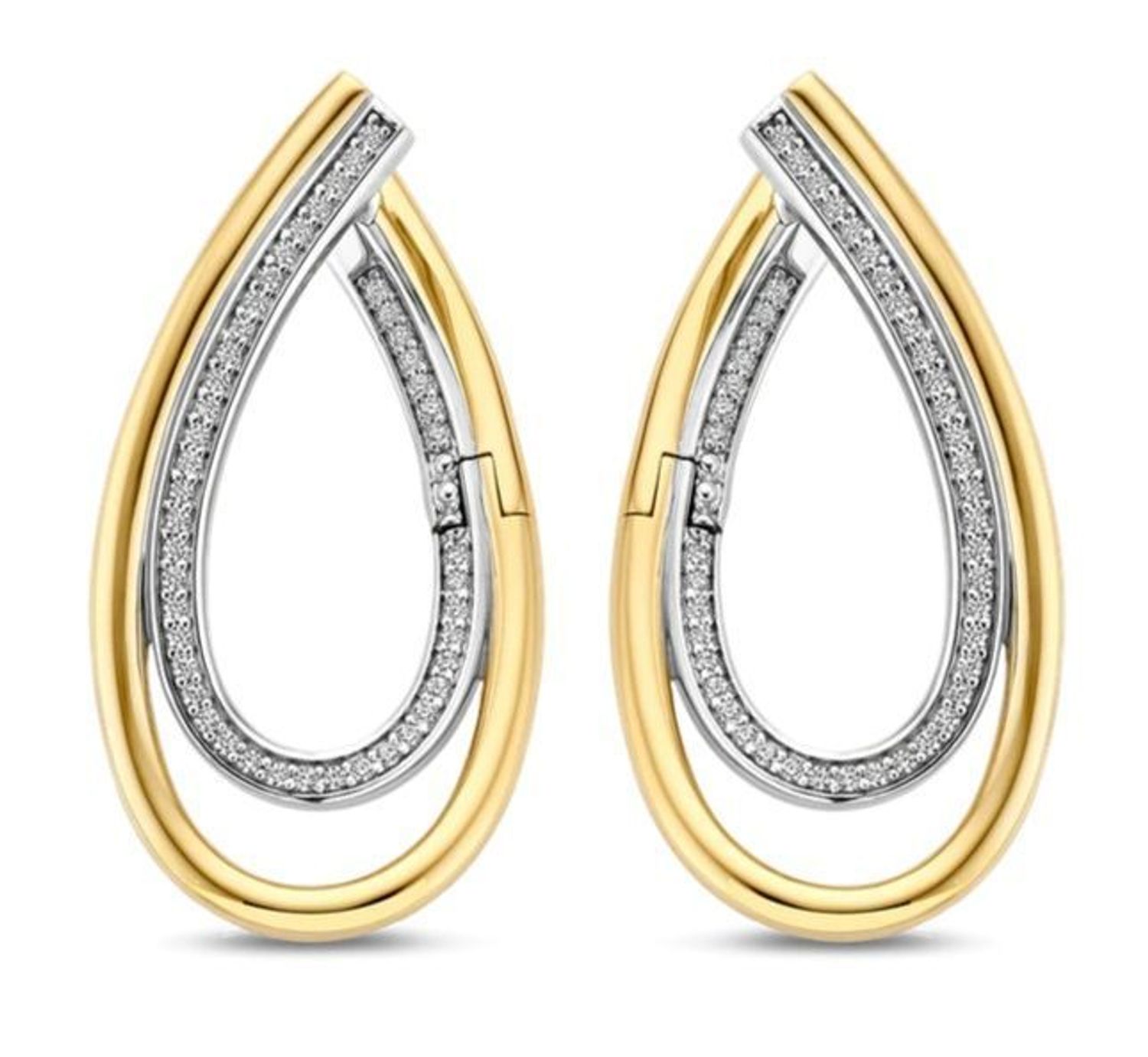 Srebrne kolczyki Ti  Sento 925 pozłacane 78051ZY – organiczna forma z cyrkoniami Luxury Stone (5).jpg