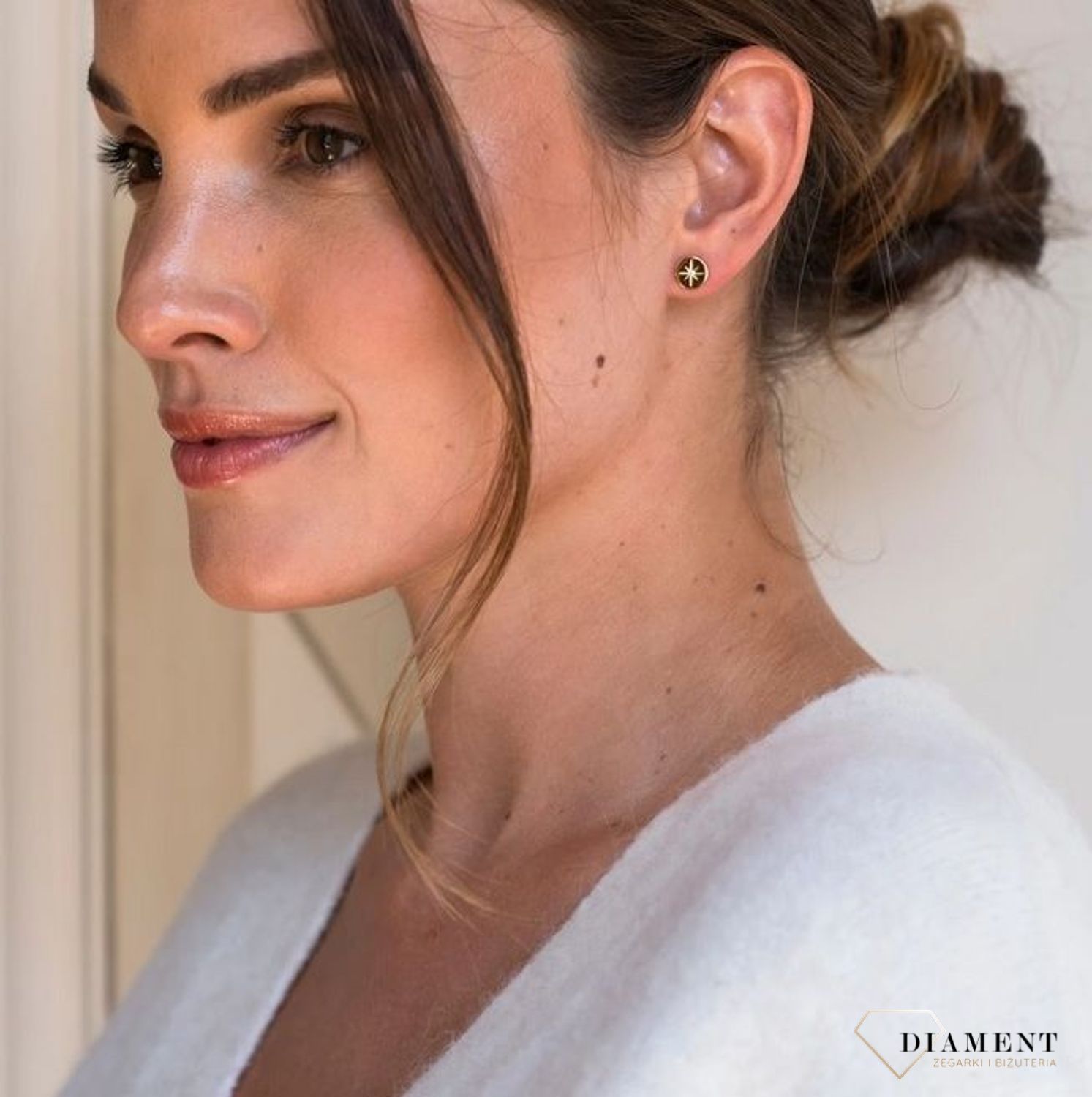 Srebrne kolczyki przy uchu Ti Sento pozłacane 7822ZY (1).jpg