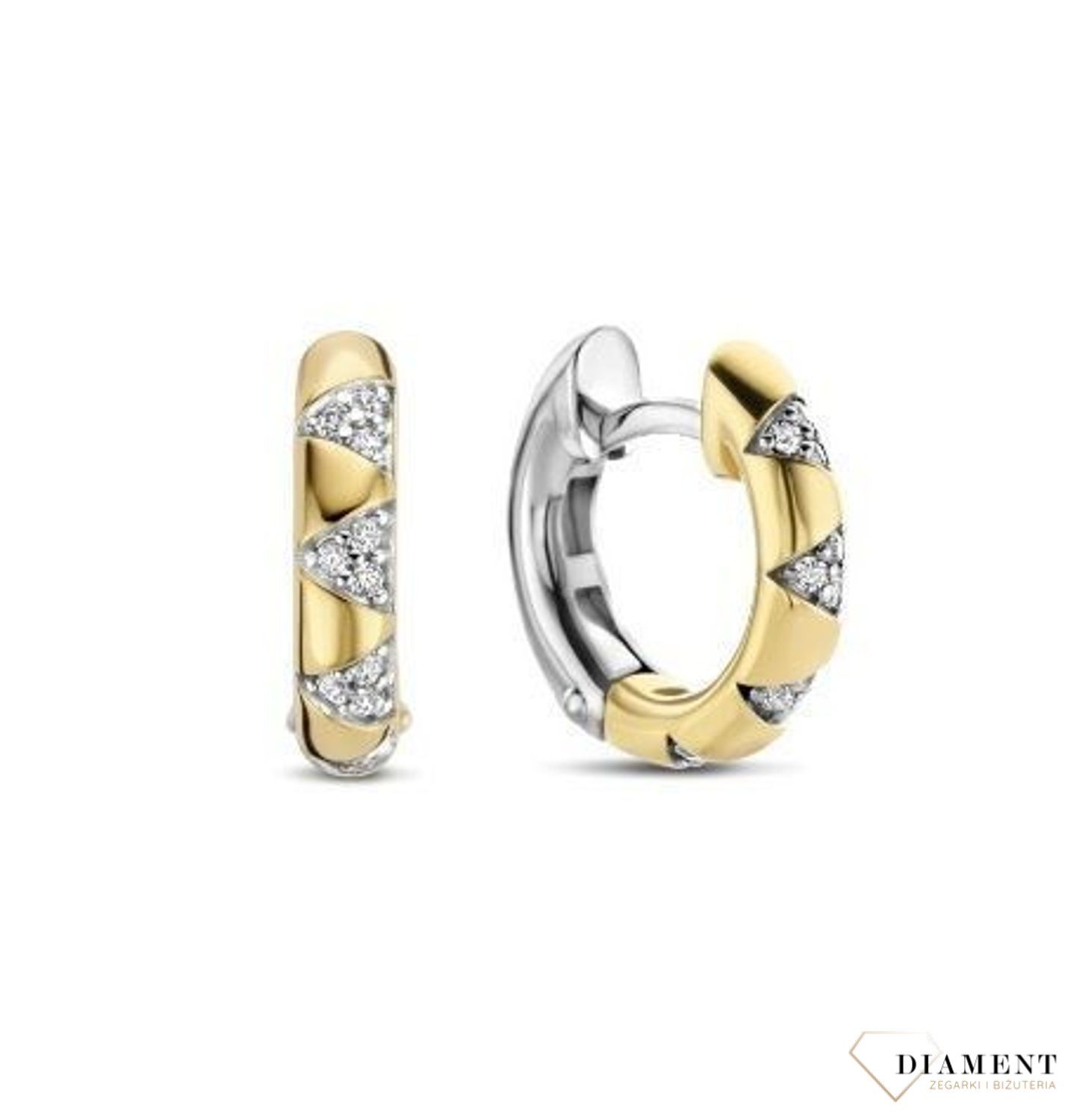 Srebrne kolczyki TI SENTO cyrkonia z trójkątami w złocie 7838ZY. Pozłacane okrągłe, kolczyki damskie koła wydają się być jednym z najbardziej uniwersalnych (3).jpg