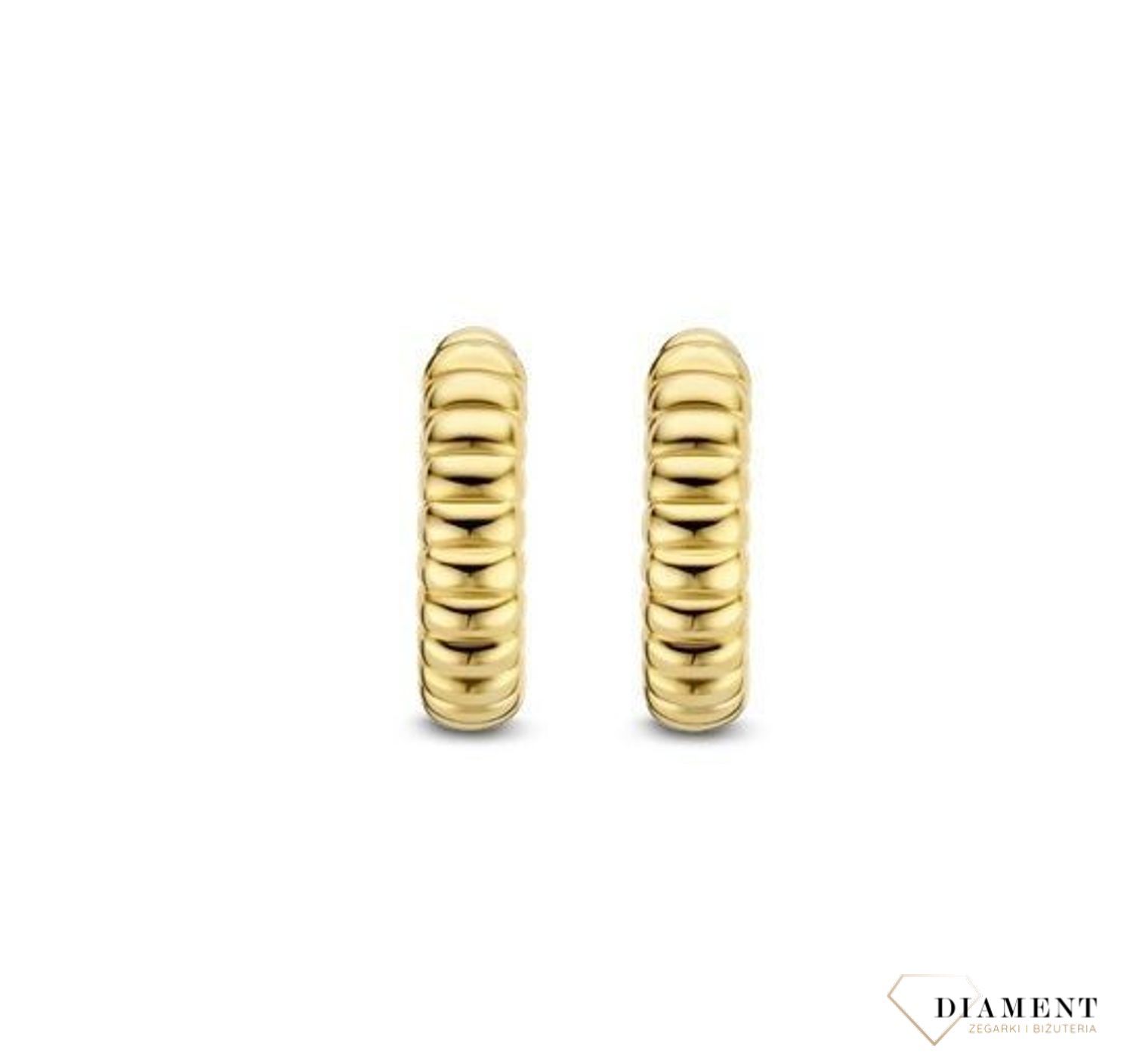 Srebrne kolczyki TI SENTO koła z pozłacaną częścią 7839SY (2).jpg