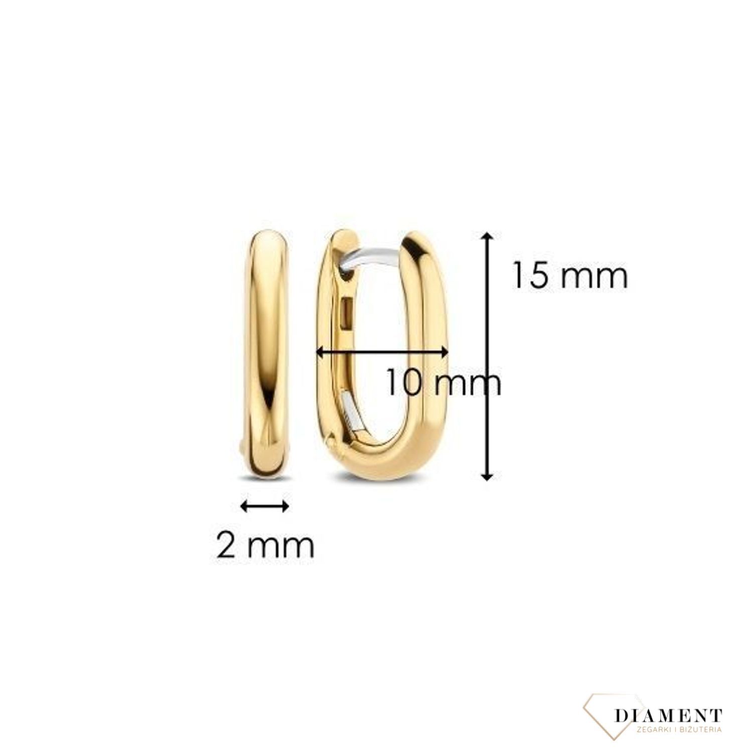 Srebrne kolczyki TI SENTO gładki pozłacany owal 7838ZY (4).jpg