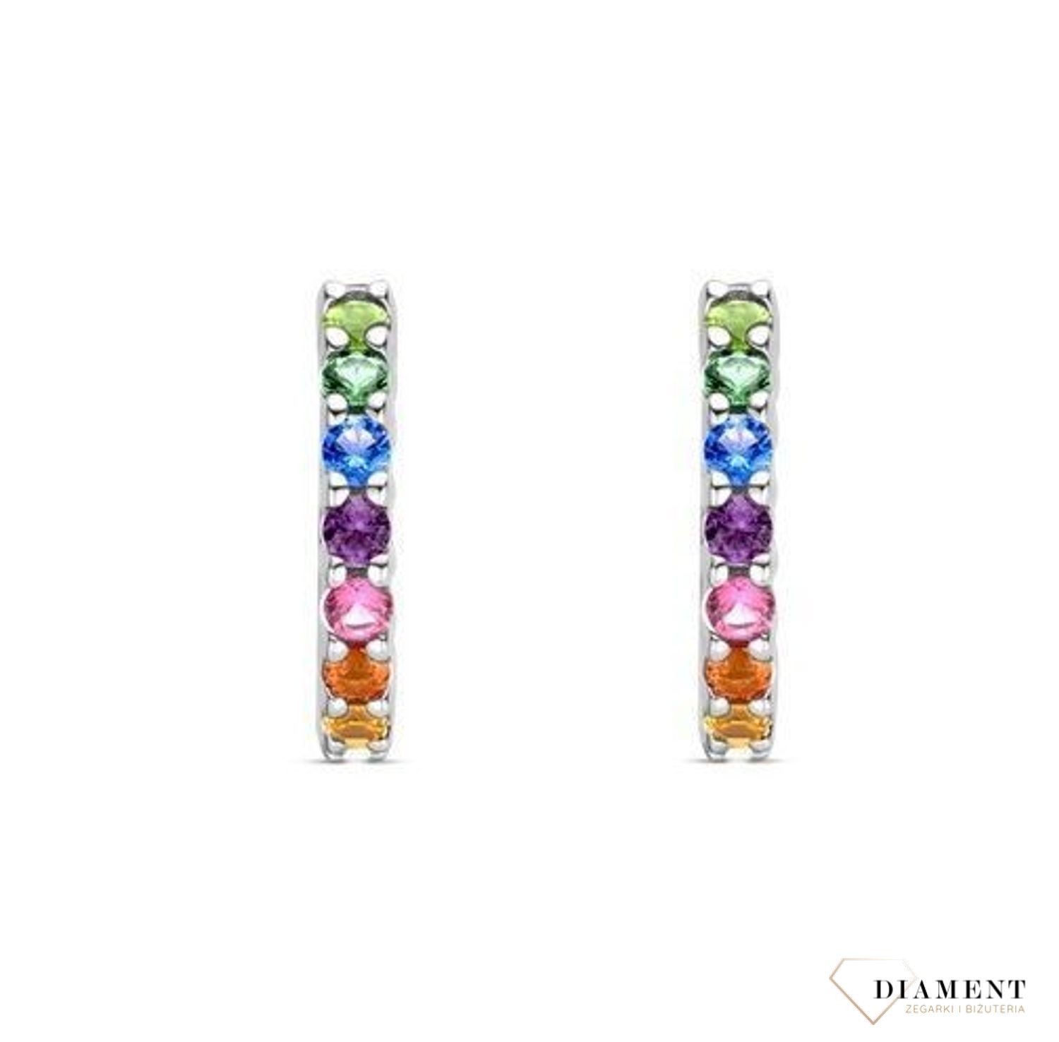 Kolczyki srebrne kolorowce cyrkonie Ti Sento Milano 7906MC (6).jpg