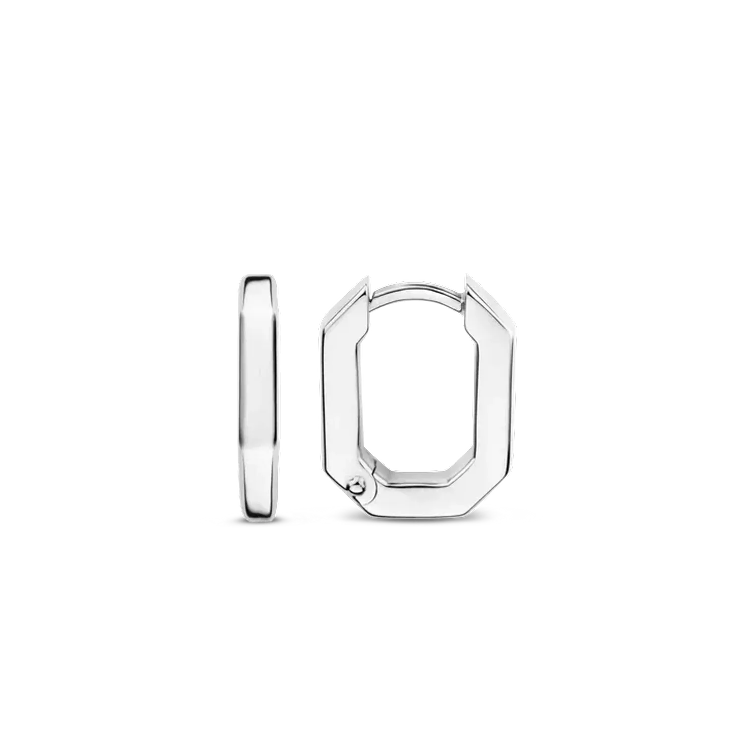 Kolczyki damskie srebrne rodowane TI SENTO Milano geometryczne koła 7929SI Urzekające kolczyki ze srebra rodowanego w kształcie kółeczka. Kolczyki marki Ti Sento idealne dla kobiet, które kochają klasyczną biżuterię z nutą.webp