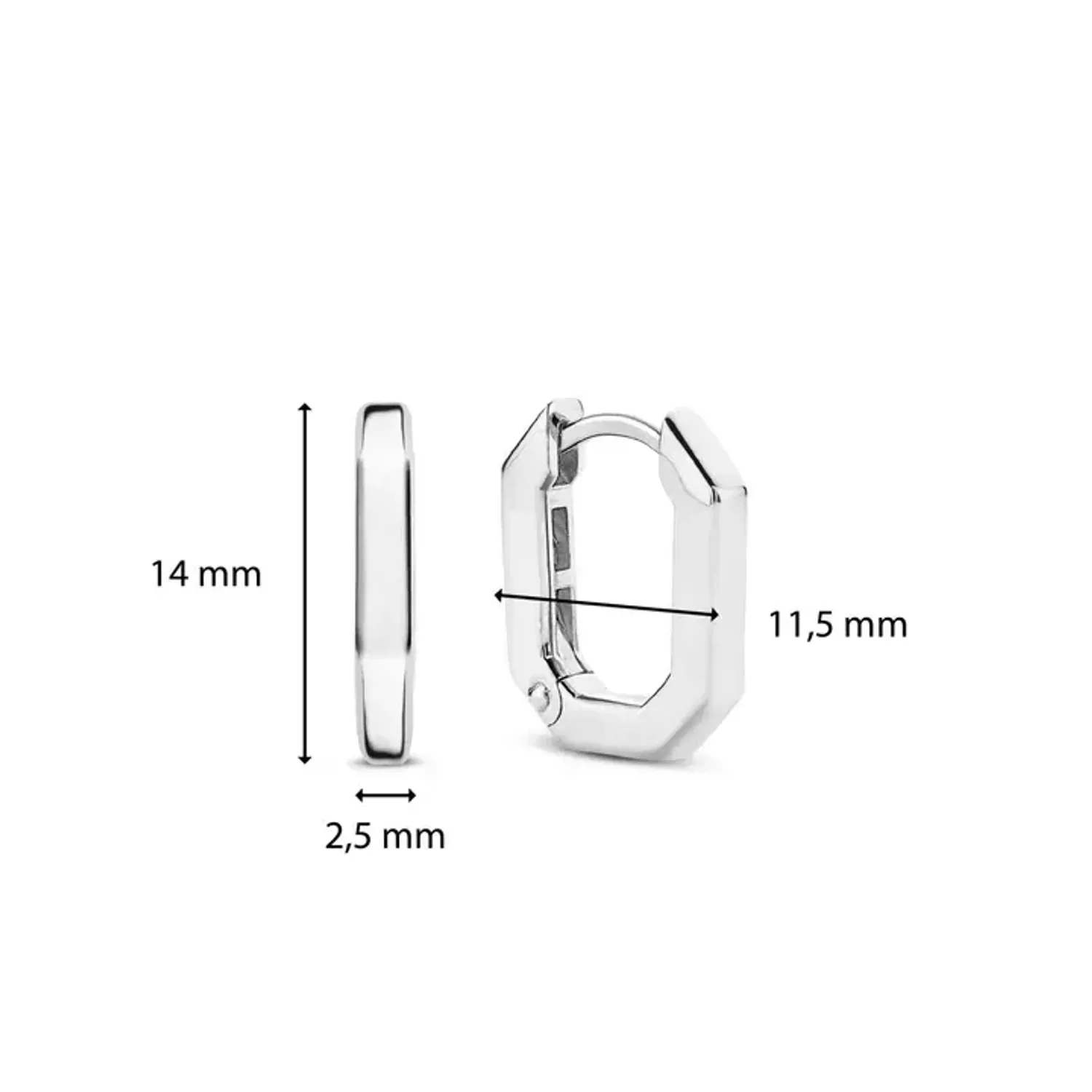 Kolczyki damskie srebrne rodowane TI SENTO Milano geometryczne koła 7929SI Urzekające kolczyki ze srebra rodowanego w kształcie kółeczka. Kolczyki marki Ti Sento idealne dla kobiet, które kochają klasyczną biżuterię z nutą.webp