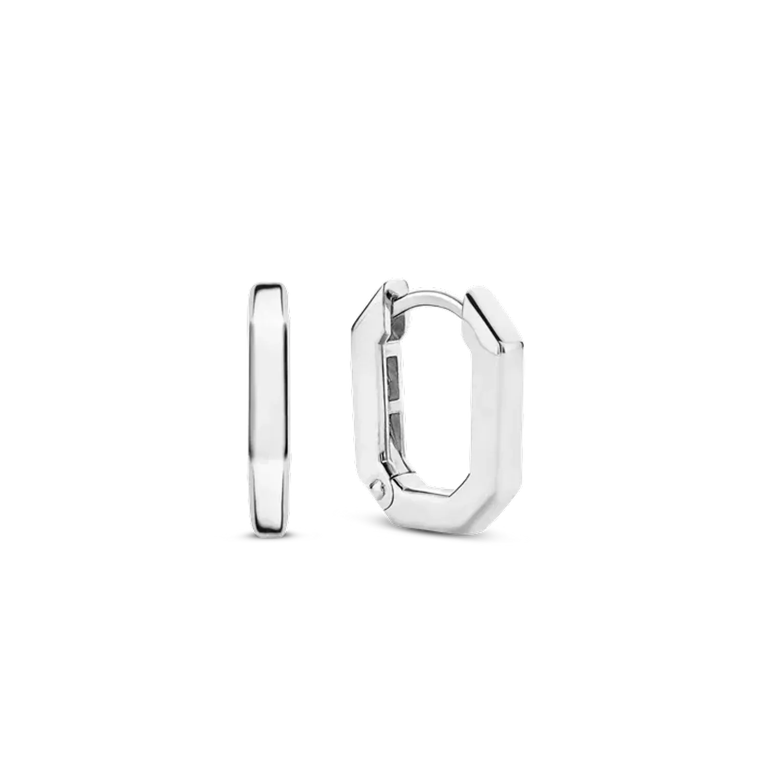 Kolczyki damskie srebrne rodowane TI SENTO Milano geometryczne koła 7929SI Urzekające kolczyki ze srebra rodowanego w kształcie kółeczka. Kolczyki marki Ti Sento idealne dla kobiet, które kochają klasyczną biżuterię z nutą.webp