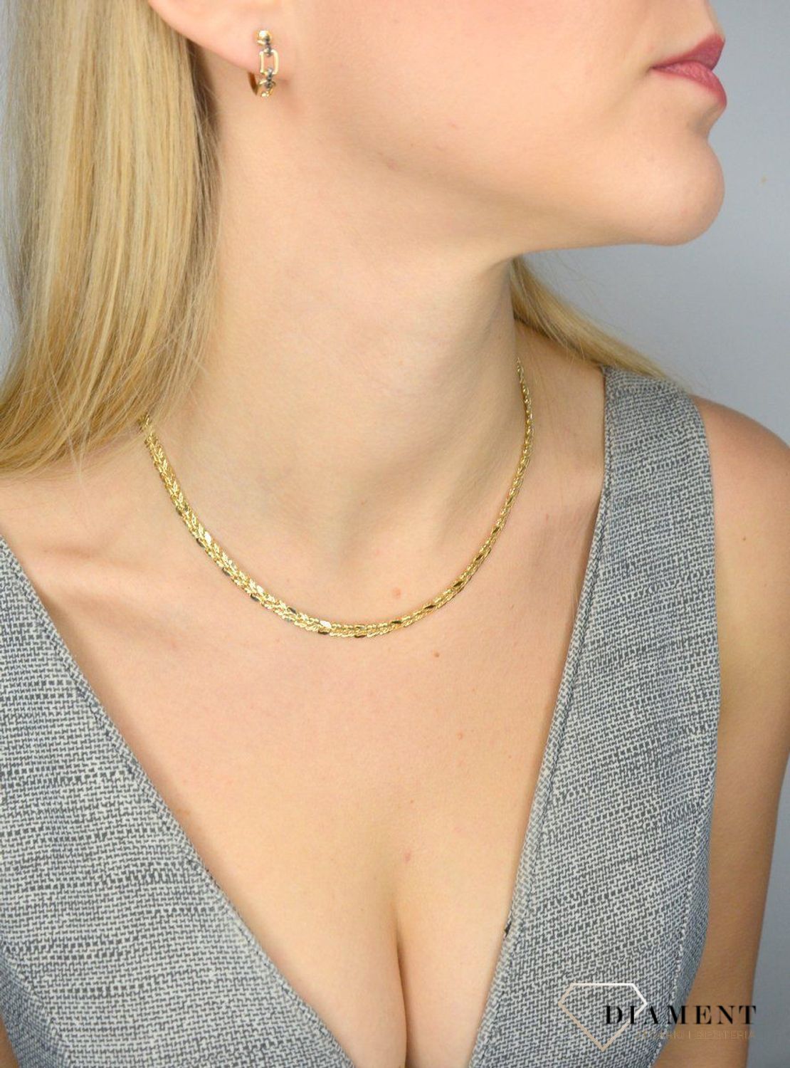 Kolczyki złote koła DIAMENT pancerka, czarne diamenty 0,11ct E79465Y Kolczyki złote z brylantami 79465E002-G1Q2.jpg