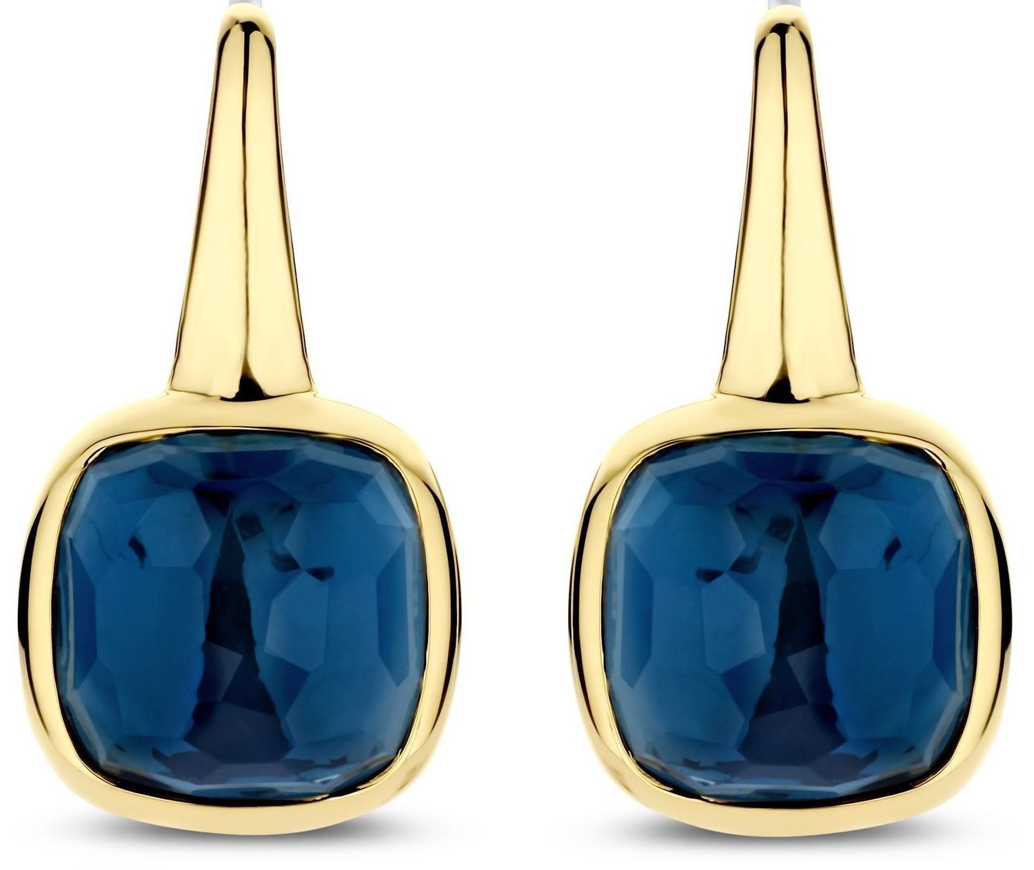 Kolczyki srebrne pozłacane TI SENTO 7989DB Kolczyki TI SENTO 7989DB to elegancka biżuteria, która łączy w sobie klasyczną estetykę z nowoczesnym designem.1.jpg