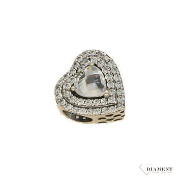 Charms Moments kształt serca z kryształem DIA-CHA-4136-925. Modny charms do bransoletki w kształcie serduszka ozdobiony.jpg