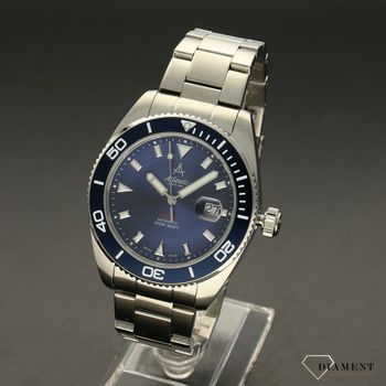 Zegarek męski automatyczny z piękną, wyraźną niebieską tarczą. Idealny pomysł na prezent dla mężczyzny. Darmowa wysyła, grawer gratis! Zapraszamy!  (3).jpg