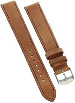 Horido pasek skórzany do zegarka 18 mm brązowy z przeszyciem i srebrną klamrą – 9201SL.03.18.jpg