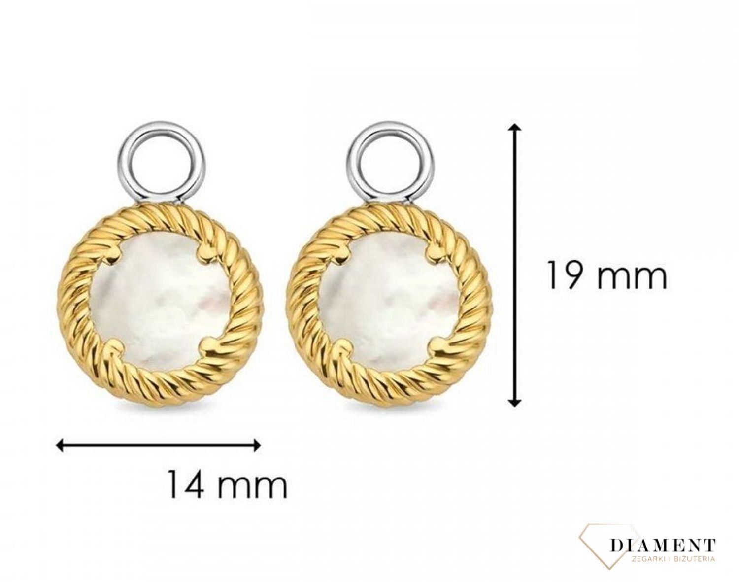 Srebrna zawieszka do kolczyków TI SENTO kółka z masą perłową 9218MWcc.jpg