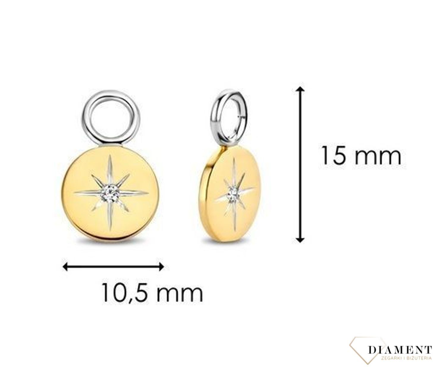 Zawieszka do kolczyków TI SENTO 'Błyszcząca gwiazdka' 9224ZY (2).jpg