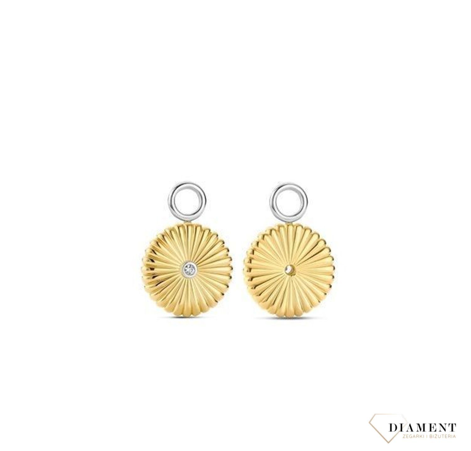 Zawieszka do kolczyków TI SENTO złote słońce z cyrkonią 9229ZY.jpg